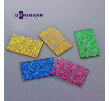 DaniMark Glitter & Fabric-Embedded Acrylic Sheets